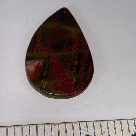 Red Creek Jasper Teardrop Focal - Picture 7 of 9